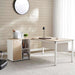 Leno Office Desk 160Cm -White Oak Top Pan Home