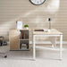 Leno Office Desk 160Cm -White Oak Top Pan Home