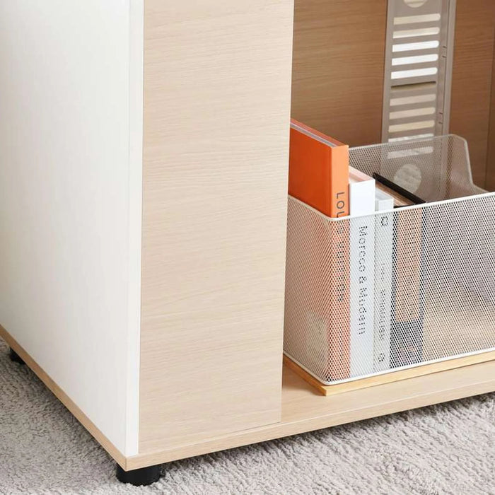 Leno Office Desk 180Cm -White Oak Top
