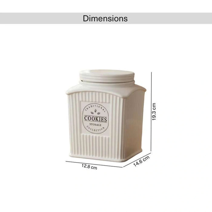 Lenosa Cookies Canister 2L -White