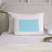 Lenzi Cool Gel Memory Foam Pillow - 36X56X12cm - White Pan Home