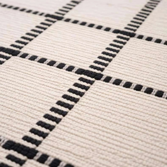 Leon Recycle Cotton Dhurrie 60X90Cm - Black