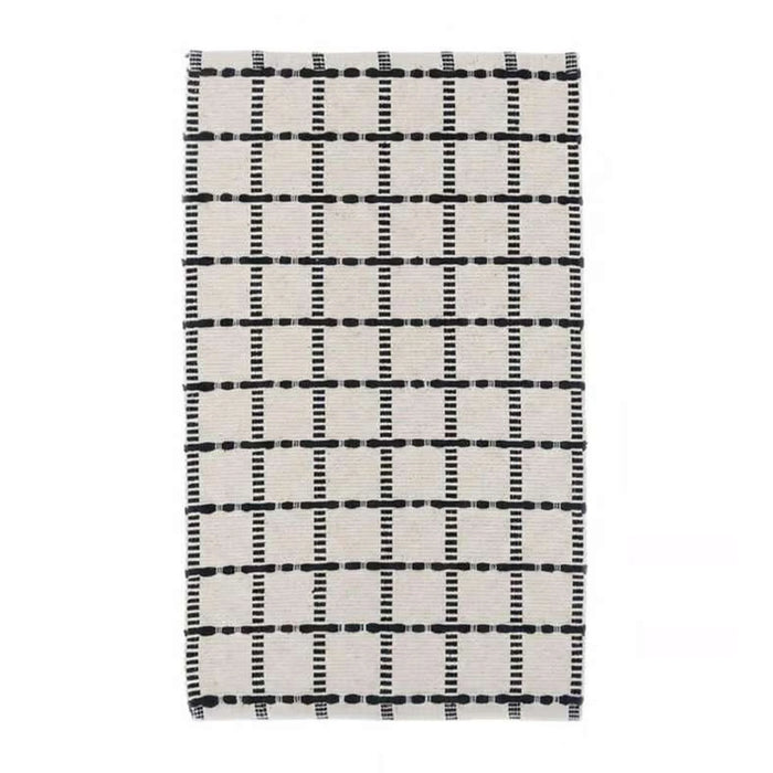 Leon Recycle Cotton Dhurrie 60X90Cm - Black