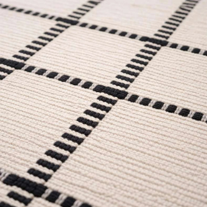Leon Recycle Cotton Dhurrie 60X90Cm - Black