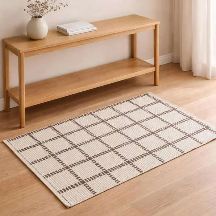 Leon Recycle Cotton Dhurrie 60X90Cm - Choco