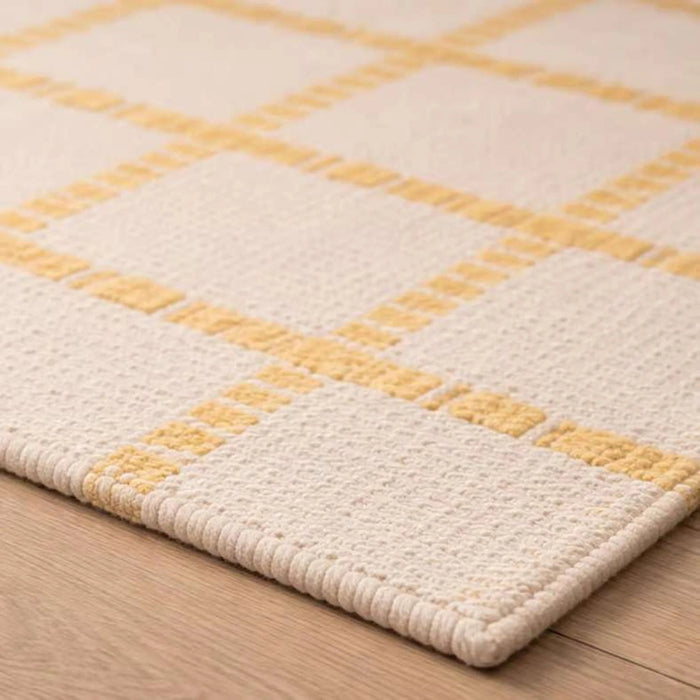 Leon Recycle Cotton Dhurrie 60X90Cm - Yellow Pan Home