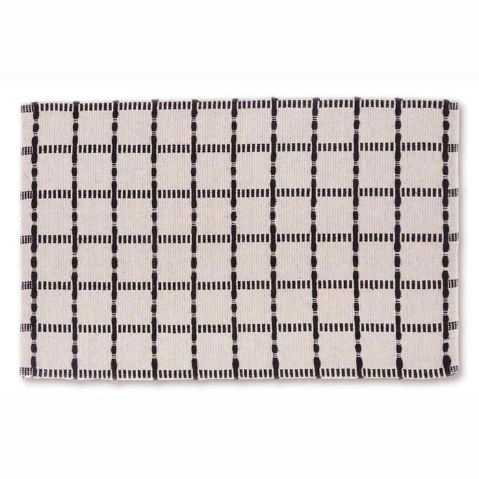 Leon Recycle Cotton Dhurrie 90X150Cm - Black Pan Home