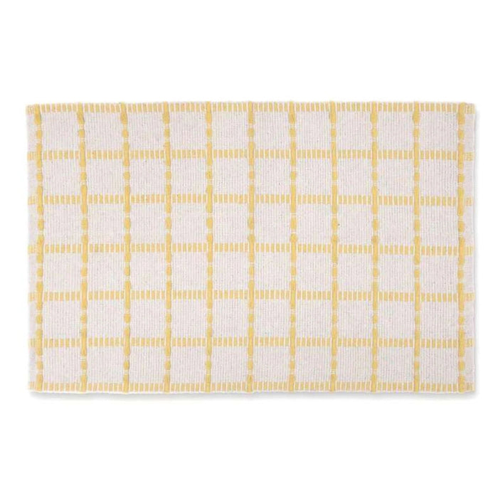 Leon Recycle Cotton Dhurrie 90X150Cm - Yellow Pan Home