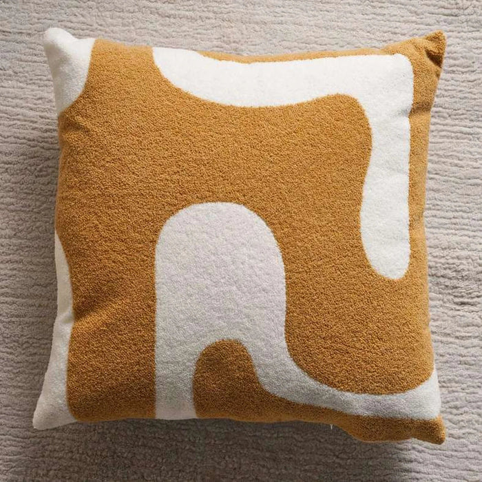 Leonard Embroidery Down Alternative Filled Cushion 50X50Cm-Ochre Pan Home