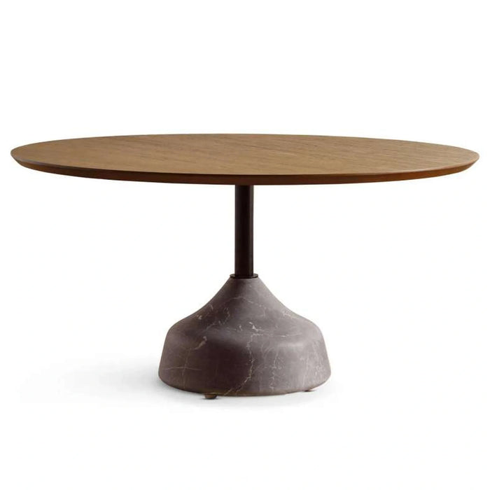 Leonid Coffee Table Large Solid Wood - Brown Grey