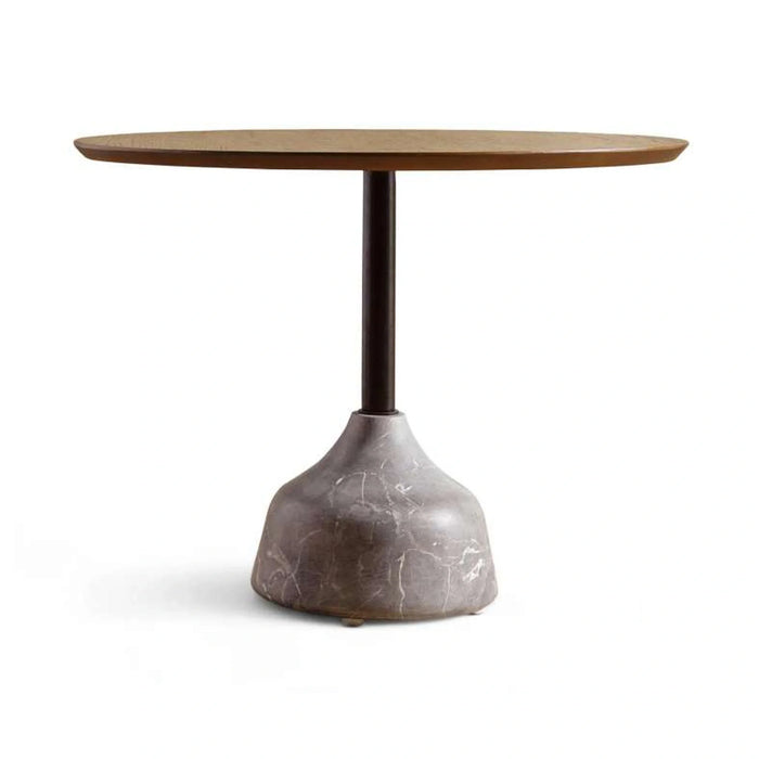 Leonid Coffee Table Small Solid Wood - Brown Black
