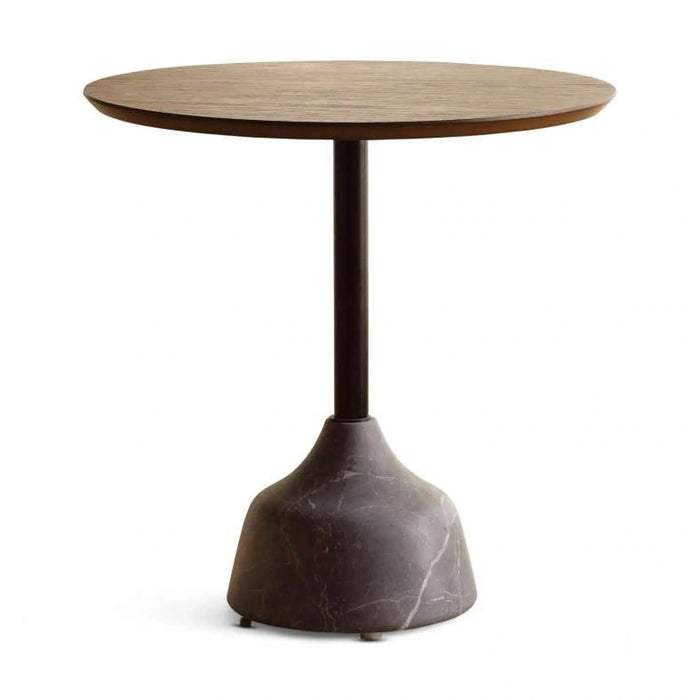Leonid End Table Solid Wood - Brown Grey