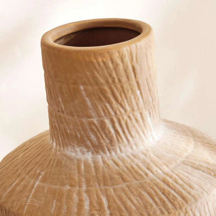 Lester Ceramic Vase 24.3X24.3X37.5Cm - Light Brown