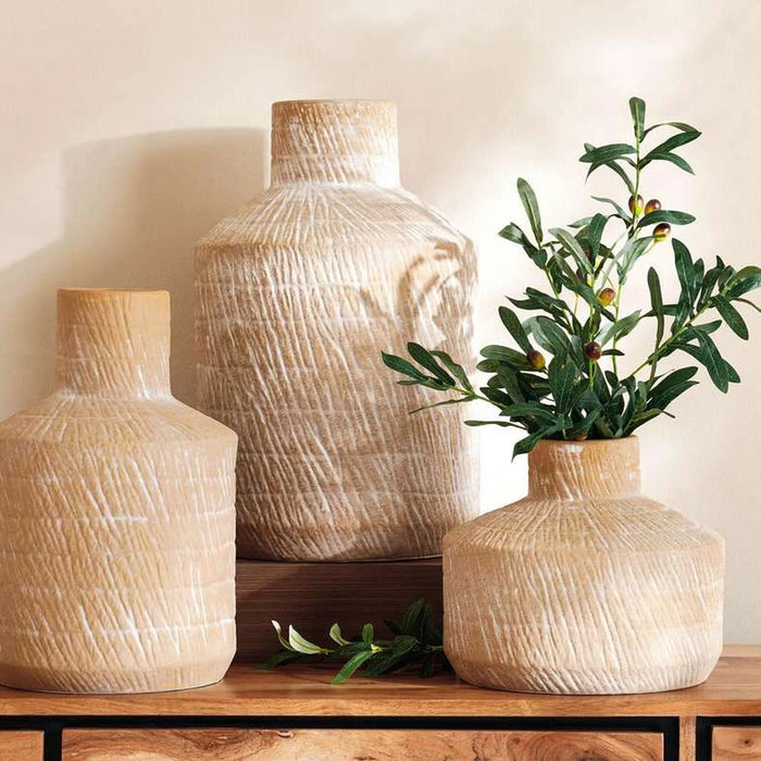 Lester Ceramic Vase 24.3X24.3X37.5Cm - Light Brown