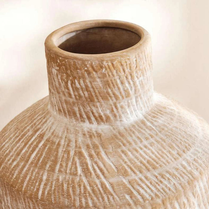 Lester Ceramic Vase 30X30X47Cm - Light Brown