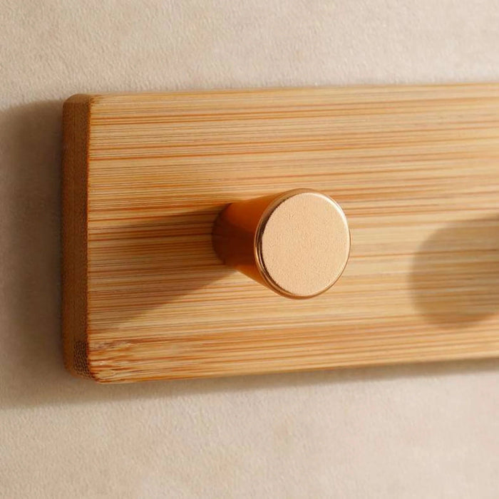 Levi 5 Hook Bamboo Wall Hook 55X8X3Cm - Natural Pan Home