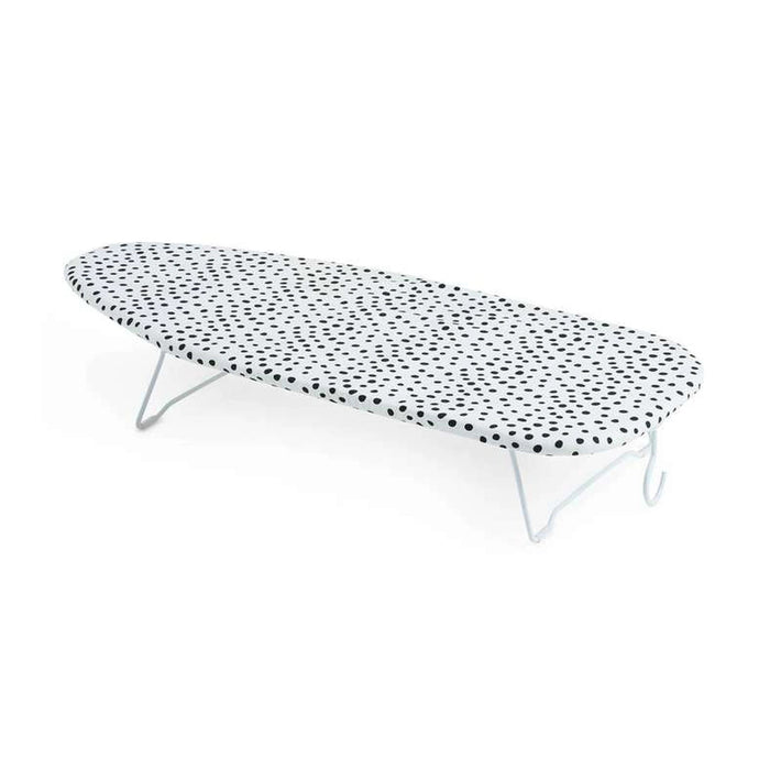 Levi Mesh Top Ironing Board With Hook For Hanging - White Pan Home