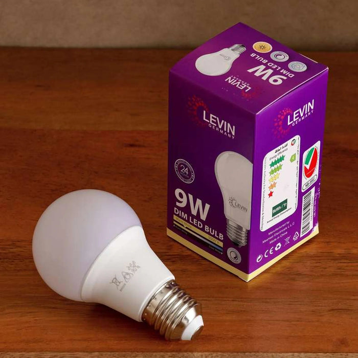 Levin A60 Bulb E27 9W 850Lm 3000K Dimmable Warm Light - White