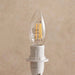 Levin Led C37 Filament Candle Bulb E14  5W 2700K Dimmable Warm Light - White Pan Home