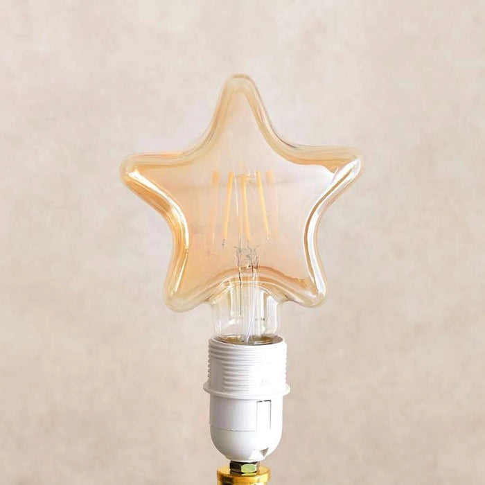 Levin Led Vintage Bulb E27 Star Filament 4W 2700K Warm Light Amber Glass