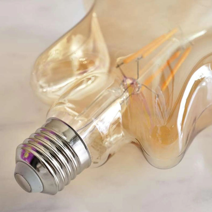 Levin Led Vintage Bulb E27 Star Filament 4W 2700K Warm Light Amber Glass