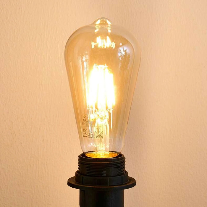 Levin Led Vintage Bulb St19 Filament E27 6W 2700K Warm Light Amber Glass