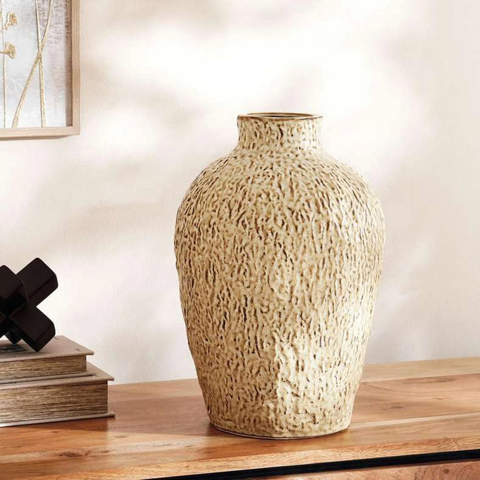 Levo Ceramic Vase 25X25X37.2Cm - Brown