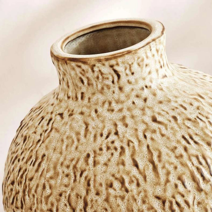 Levo Ceramic Vase 25X25X37.2Cm - Brown
