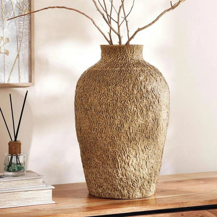Levo Ceramic Vase 30.5X30.5X47.5Cm - Brown
