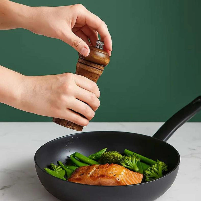 Lex Oakwood Pepper Grinder-Natural Pan Home