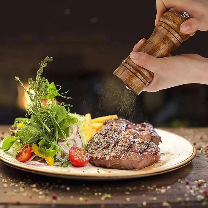 Lex Oakwood Pepper Grinder-Natural Pan Home