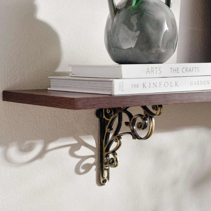 Leyton Wooden Wall Shelf 23X91Cm - Brown