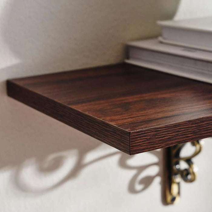 Leyton Wooden Wall Shelf 23X91Cm - Brown