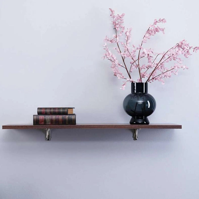 Leyton Wooden Wall Shelf 61X23Cm-Brown Pan Home