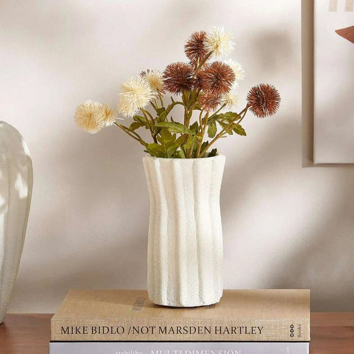 Liadean Terracotta Decor Vase 10X10X19Cm - Off White
