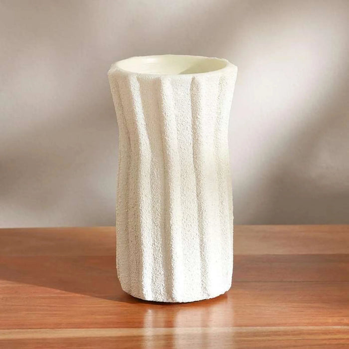 Liadean Terracotta Decor Vase 10X10X19Cm - Off White