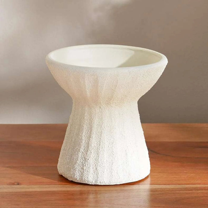 Liadean Terracotta Pillar Candle Holder 15X15X15Cm - Off White
