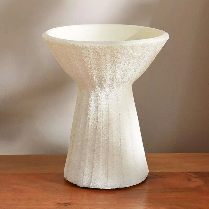 Liadean Terracotta Pillar Candle Holder 20X20X22Cm - Off White