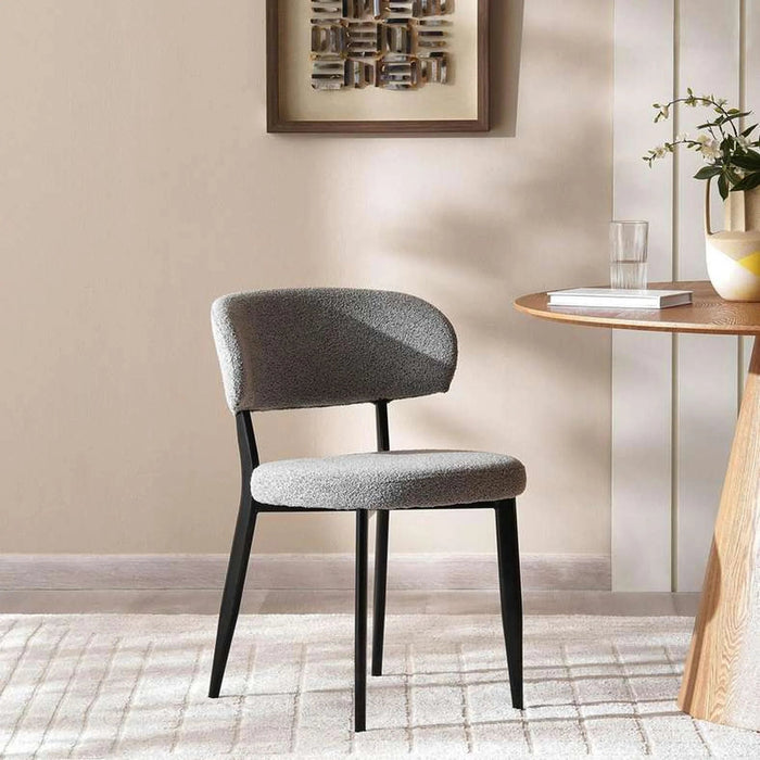 Libby Dining Chair - Grey Black Pan Home