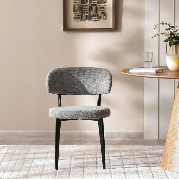 Libby Dining Chair - Grey Black Pan Home