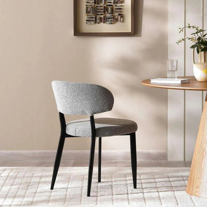 Libby Dining Chair - Grey Black Pan Home