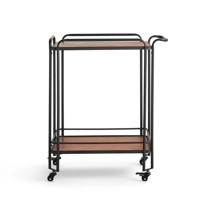 Liberty Serving Trolley 2 Tier Wood - Brown & Black