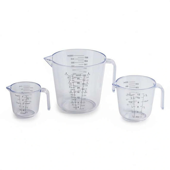 Lica 3-Piece Measuring Cup Set -Clear