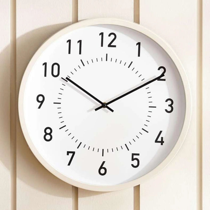 Liege Wall Clock Dia 40Cm - White Pan Home