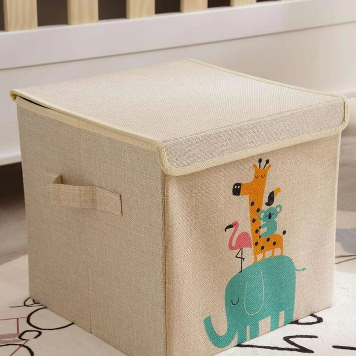 Lifeney Foldable Storage Box 30X30X29Cm - Cream