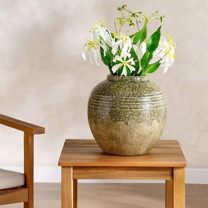 Lifon Stoneware Vase 29X29X29Cm - Green