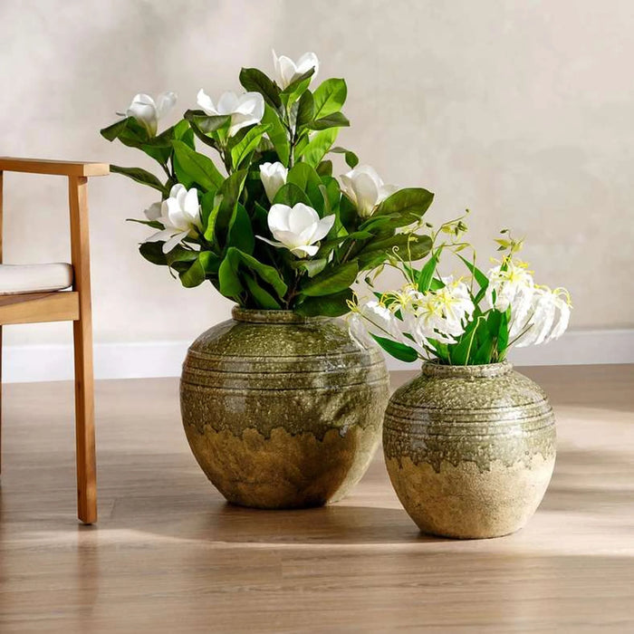 Lifon Stoneware Vase 29X29X29Cm - Green