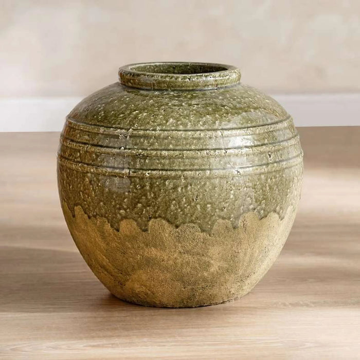 Lifon Stoneware Vase 29X29X29Cm - Green