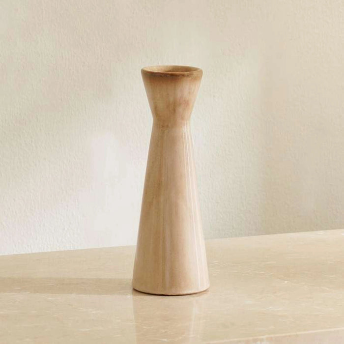 Lilou Ceramic Pillar Candle Holder 7X19.5cm - Brown