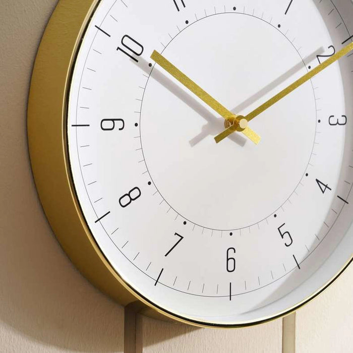 Lily Wall Clock Dia 30Cm - Gold Pan Home